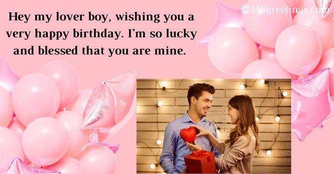Birthday Messages for Boyfriend Romantic