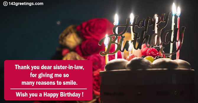 Birthday Wishes for Sister-In-Law