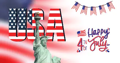 4th of July Quotes card