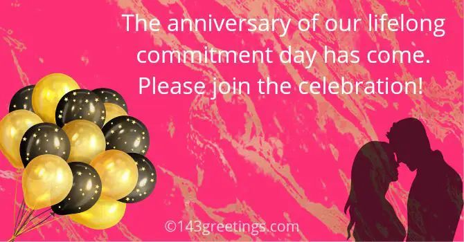 first anniversary invitation messages