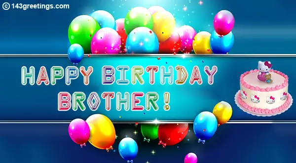 Birthday message for Brother