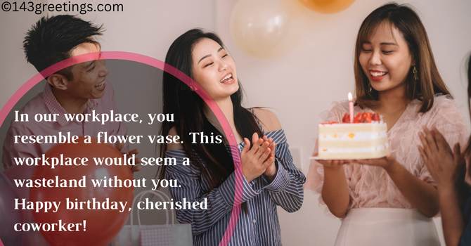 Funny Birthday Wishes for Coworker Female