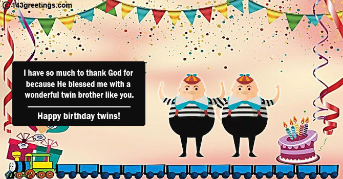 Birthday Wishes for Twin Brothers