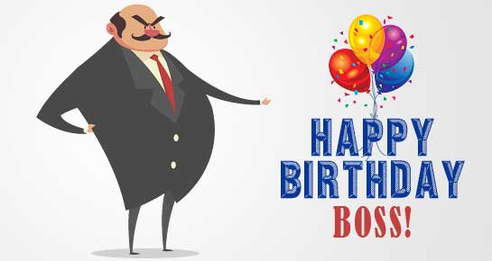 Birthday Wishes Card for Boss