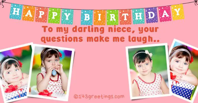 Funny Birthday Wishes for Niece