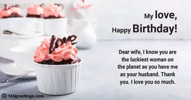 Birthday Wishes for Wife, Quotes & Messages | 143 Greetings