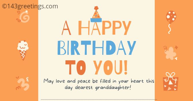 good wihes for granddaughter