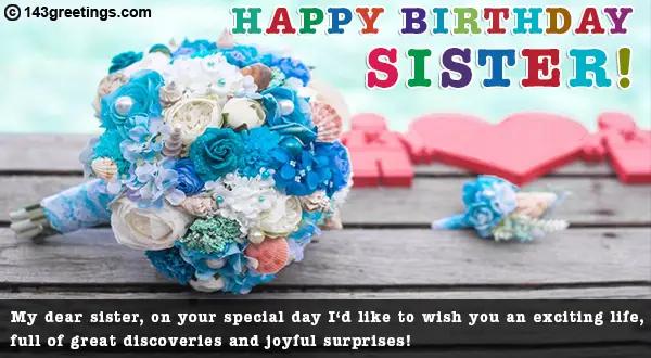 Birthday Wishes For Sister Quotes Messages