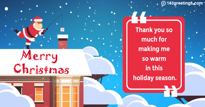 Christmas Thank You Messages