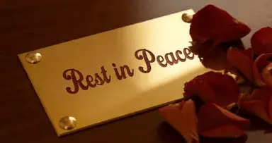 Rest in Peace Messages card