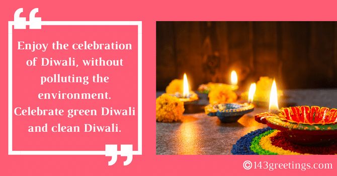 Eco Friendly Diwali Quotes