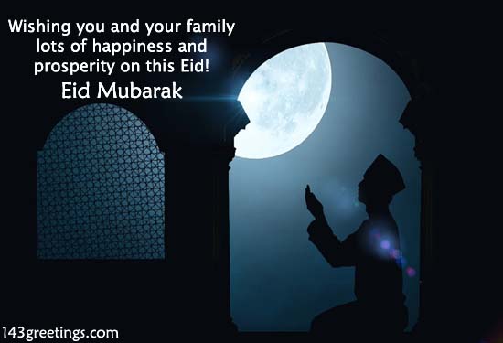 Eid Mubarak Messages Card