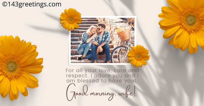 Good Morning Messages for Wife