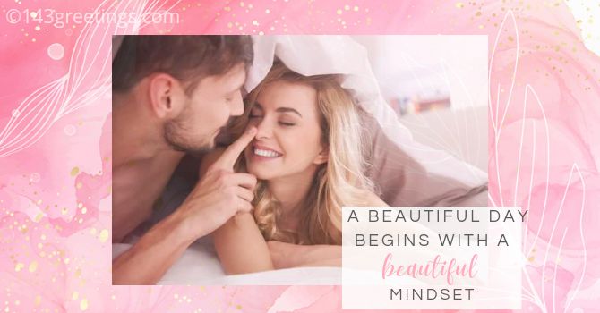 Good Morning Wishes with Pink Rose