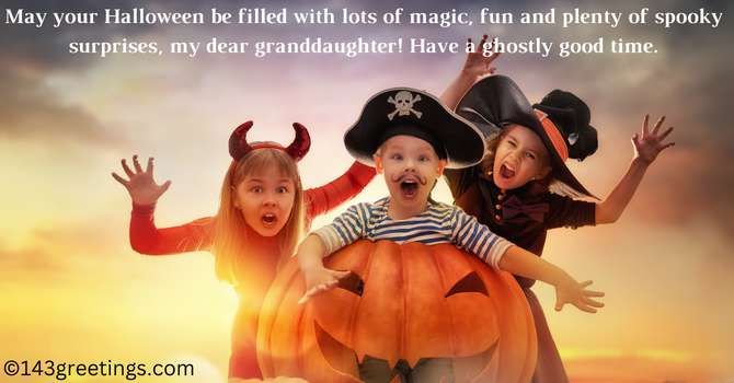 Cute Halloween Messages to Granddaughter