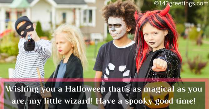 Halloween Wishes for Grandson