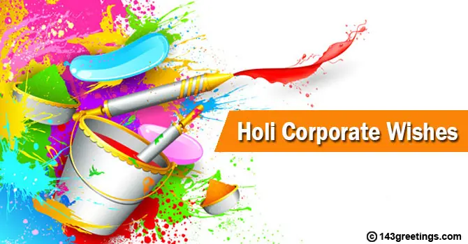 Holi Corporate Wishes