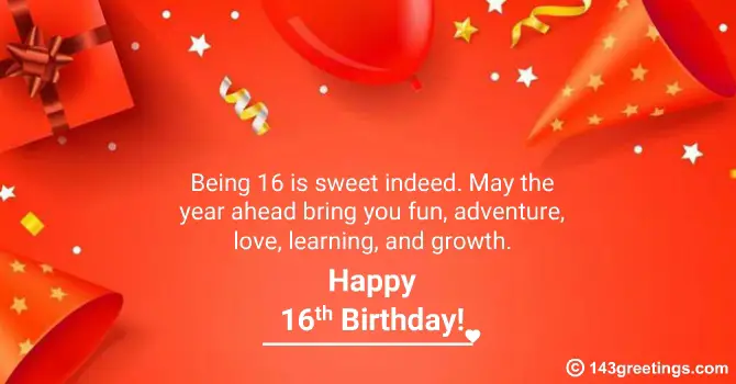 16th birthday messages
