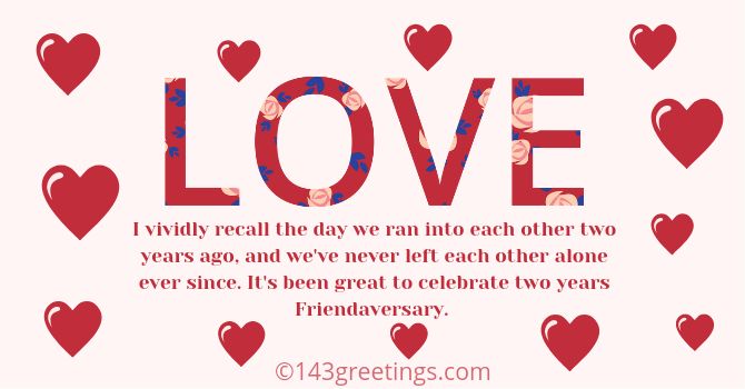 2nd friendship anniversary paragraph