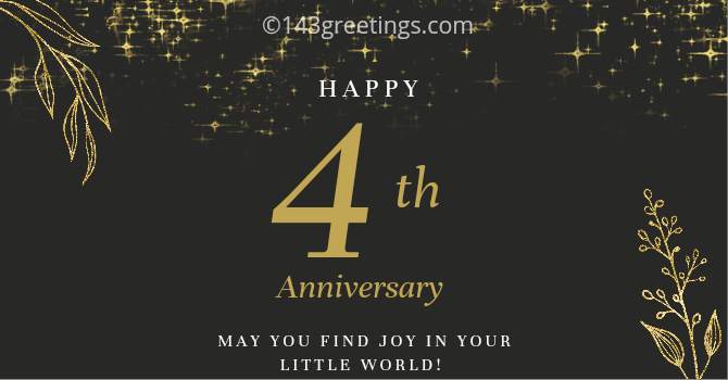 4th anniversary wishes for brother