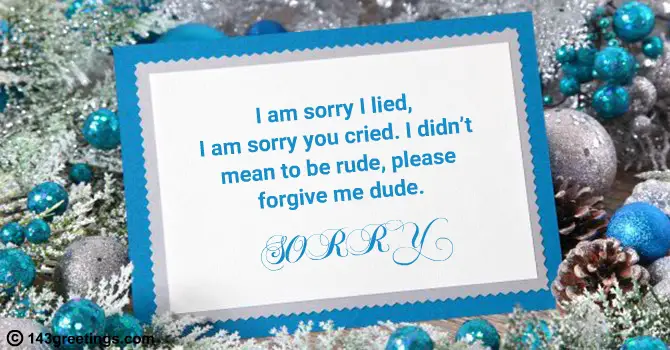 apology messages for friend