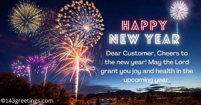 Business New Year Wishes to Customers 2024