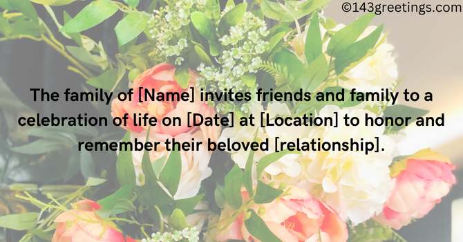 Celebration of Life Announcement in Newspaper