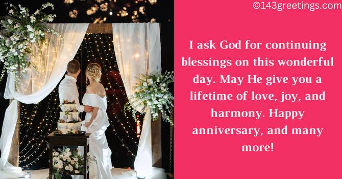 Christian Wedding Anniversary Wishes To Write In Card