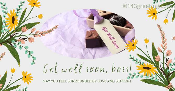 COVID Get Well Soon Message for Boss