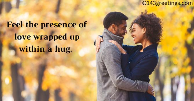 Romantic Hug Message