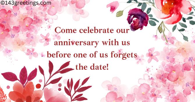 funny wedding anniversary invitation messages