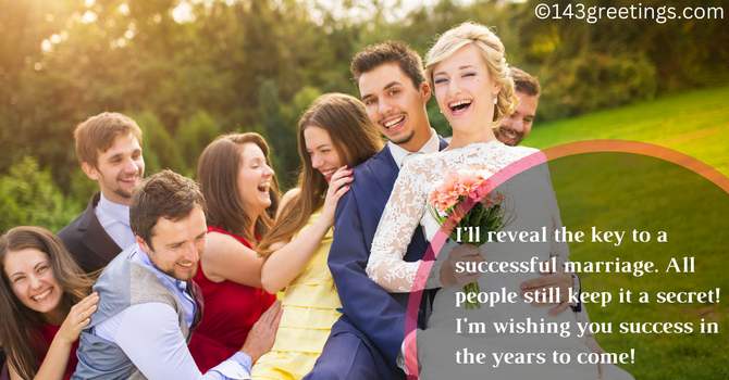 Funny Wedding Wishes Poems