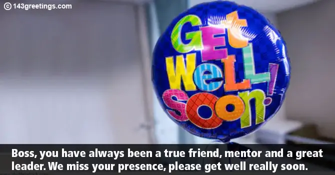 Get Well Soon Messages for Boss