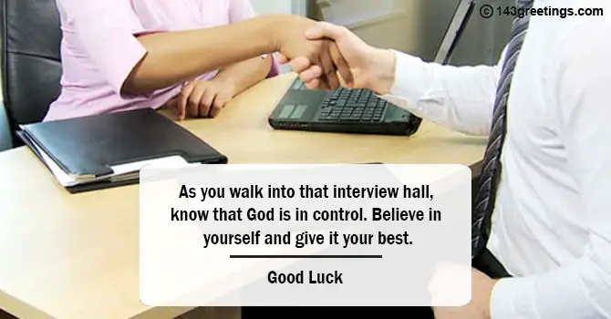 Good Luck Messages For Job Interview