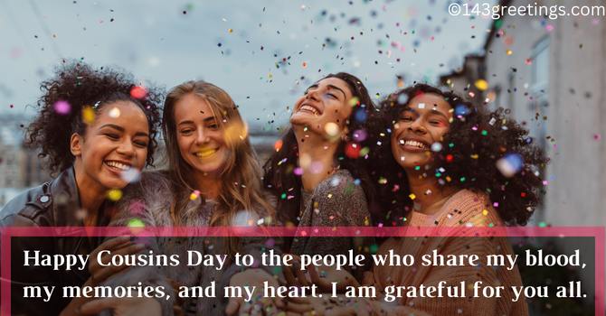 Happy Cousins Day Wishes