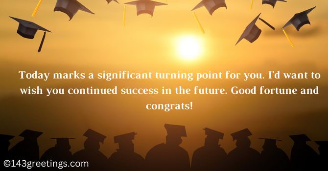 High School Graduation Wishes from Parents