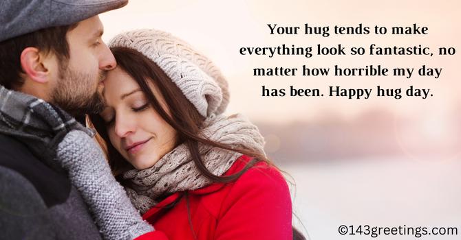 hug day message card