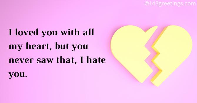 I Hate You Letter to Boyfriend