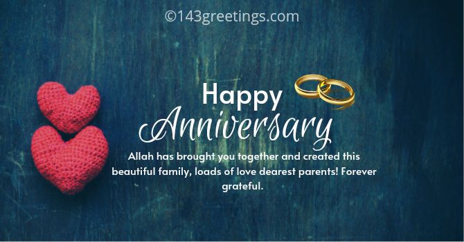 islamic anniversary wishes for parents