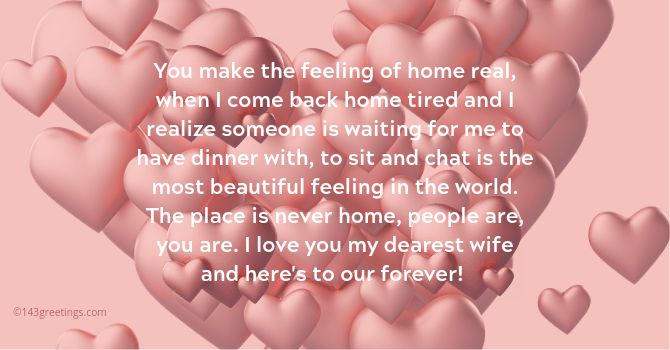 long love message for my wife