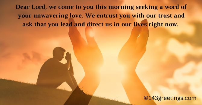 Powerful morning prayer for my family 