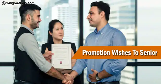 Promotion Wishes To Senior