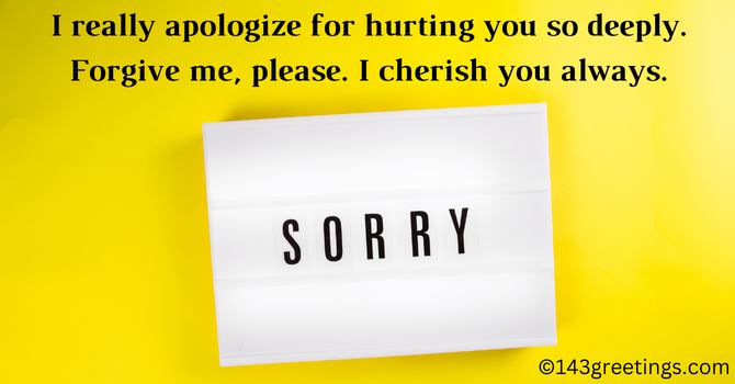 Sorry Messages for Girlfriend