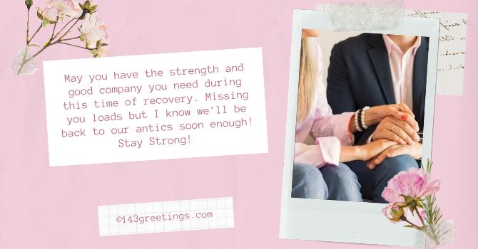 Stay Strong Message for Husband