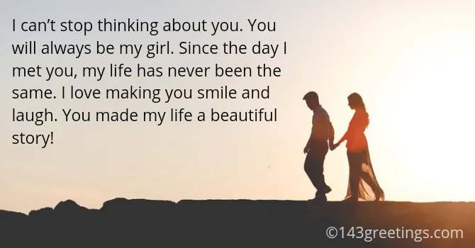 Sweet Things to say to your girlfriend in a text paragraph