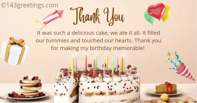 thank you for surprise birthday cake quotes