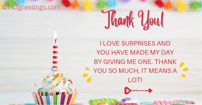thank you for surprise birthday quotes