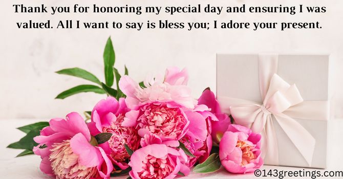 Thank You for the Lovely Gift