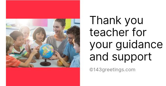 Thank You Message for Teacher Appreciation