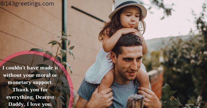 Thank You Message to Dad for Financial Support< Thank You Message to Dad for Financial Support<